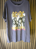 AC/DC Highway to Hell Tour Graphic T-Shirt Charcoal Black XL