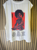 The Notorious B.I.G. Graphic T-Shirt Afro Portrait White Red Size L