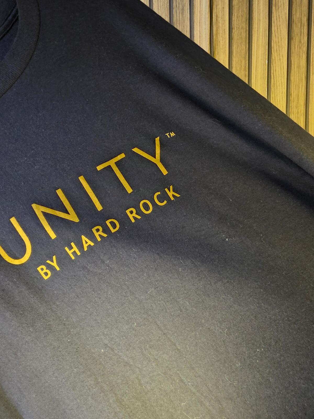 Hard Rock Unity By Hard Rock Graphic T-Shirt Black Yellow 2XL