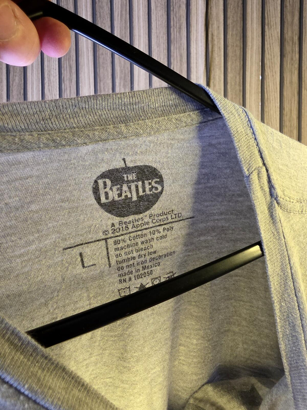 The Beatles T-Shirt Jumping Band Print Grey L