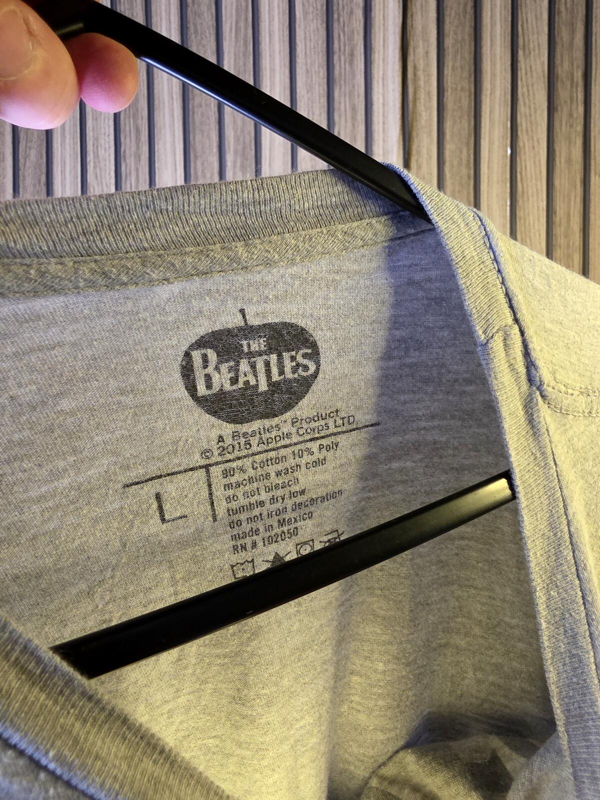 The Beatles T-Shirt Jumping Band Print Grey L