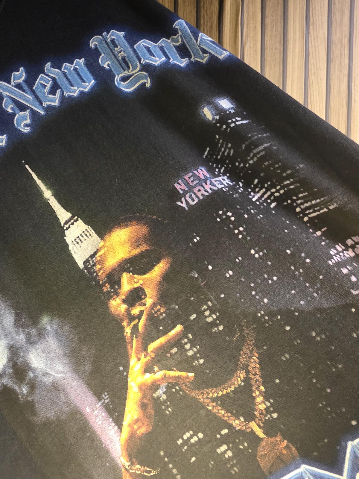 Pop Smoke King Of New York Graphic T Shirt Black Medium