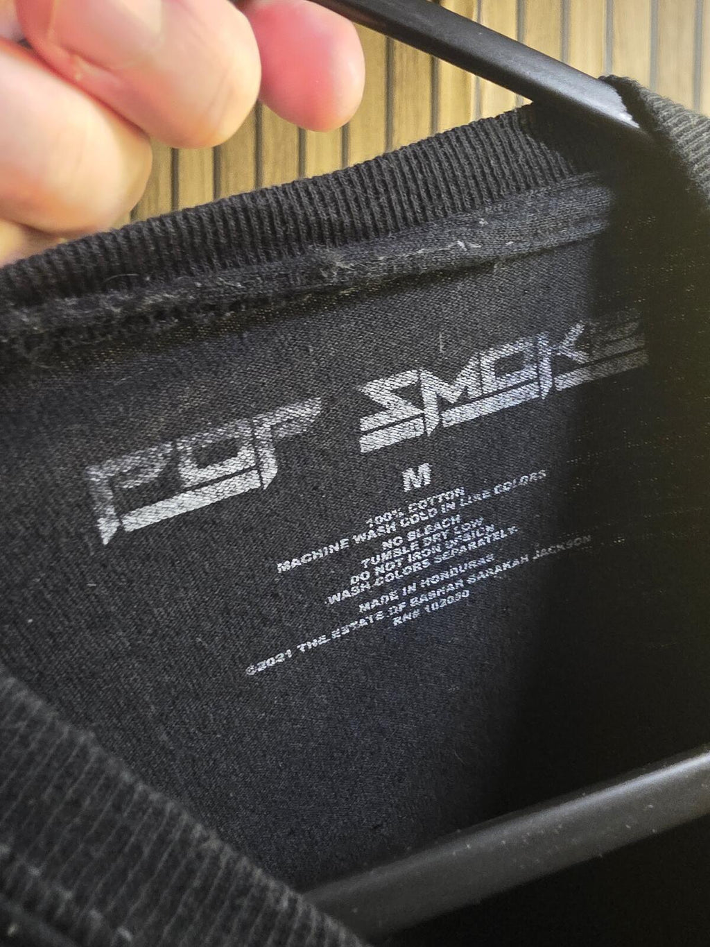 Pop Smoke King Of New York Graphic T Shirt Black Medium