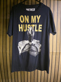 Hard Turn BK On My Hustle Graphic T-Shirt Black Gold Size S