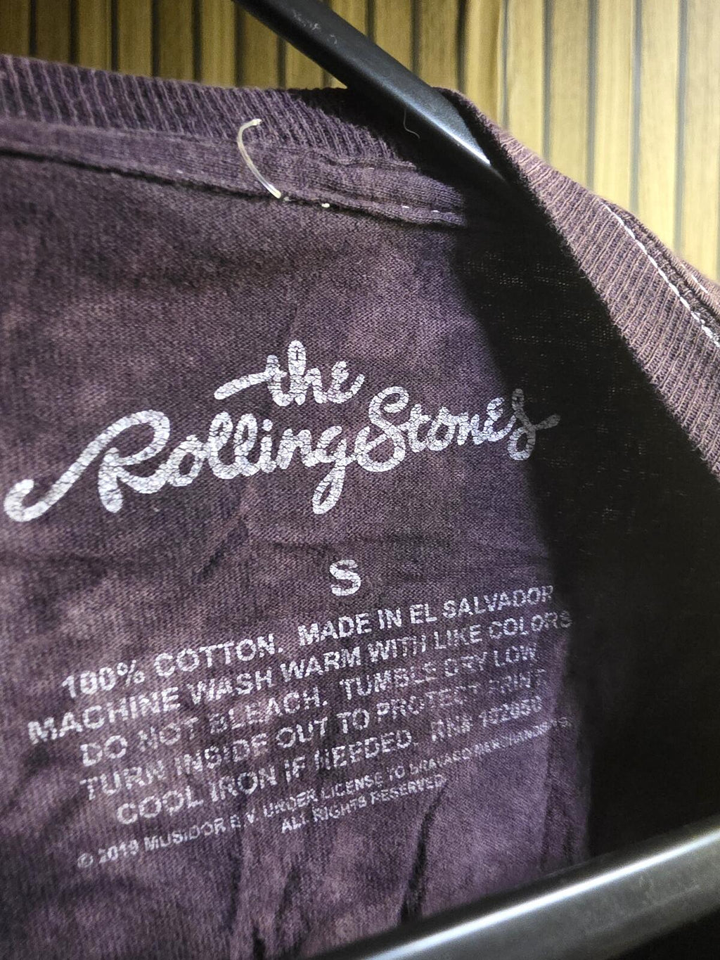 The Rolling Stones Tongue Logo Tie Dye T Shirt Black Purple S