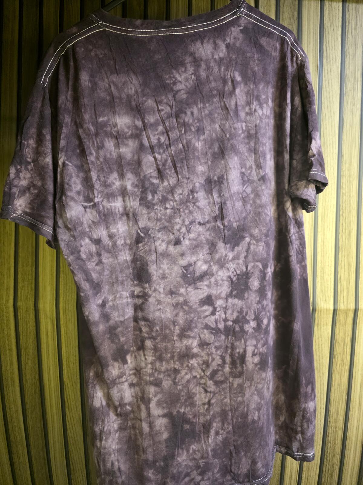 The Rolling Stones Tongue Logo Tie Dye T Shirt Black Purple S