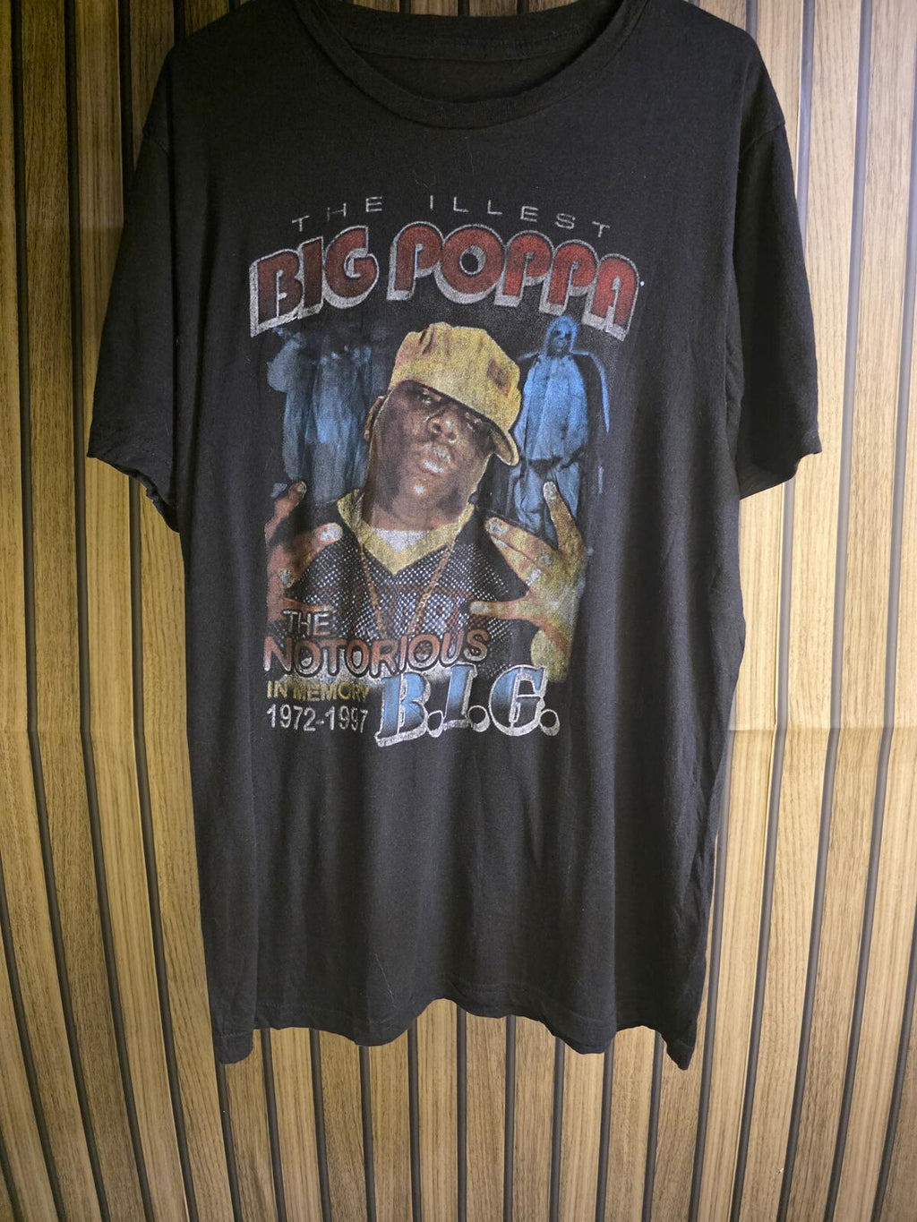 The Notorious B.I.G. Big Poppa Graphic T Shirt Black Regular M