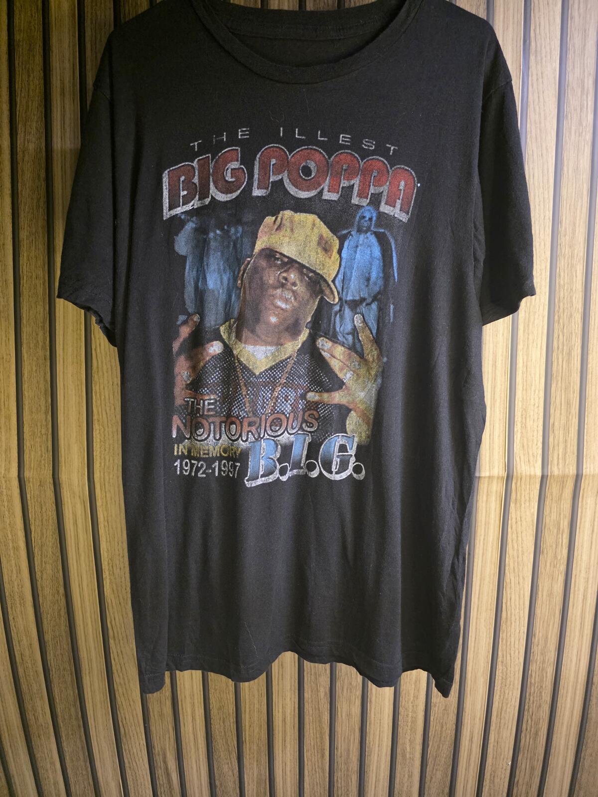 The Notorious B.I.G. Big Poppa Graphic T Shirt Black Regular M