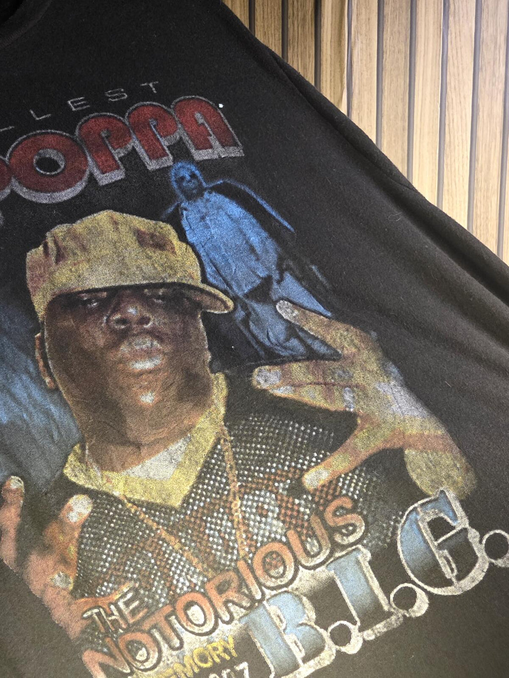The Notorious B.I.G. Big Poppa Graphic T Shirt Black Regular M