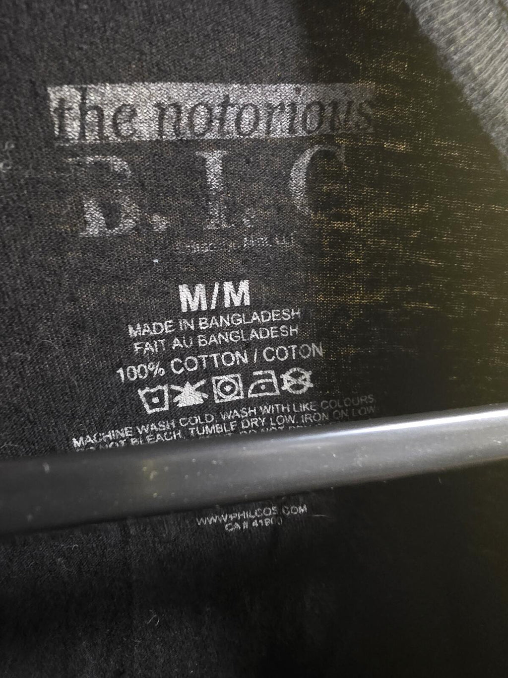 The Notorious B.I.G. Big Poppa Graphic T Shirt Black Regular M