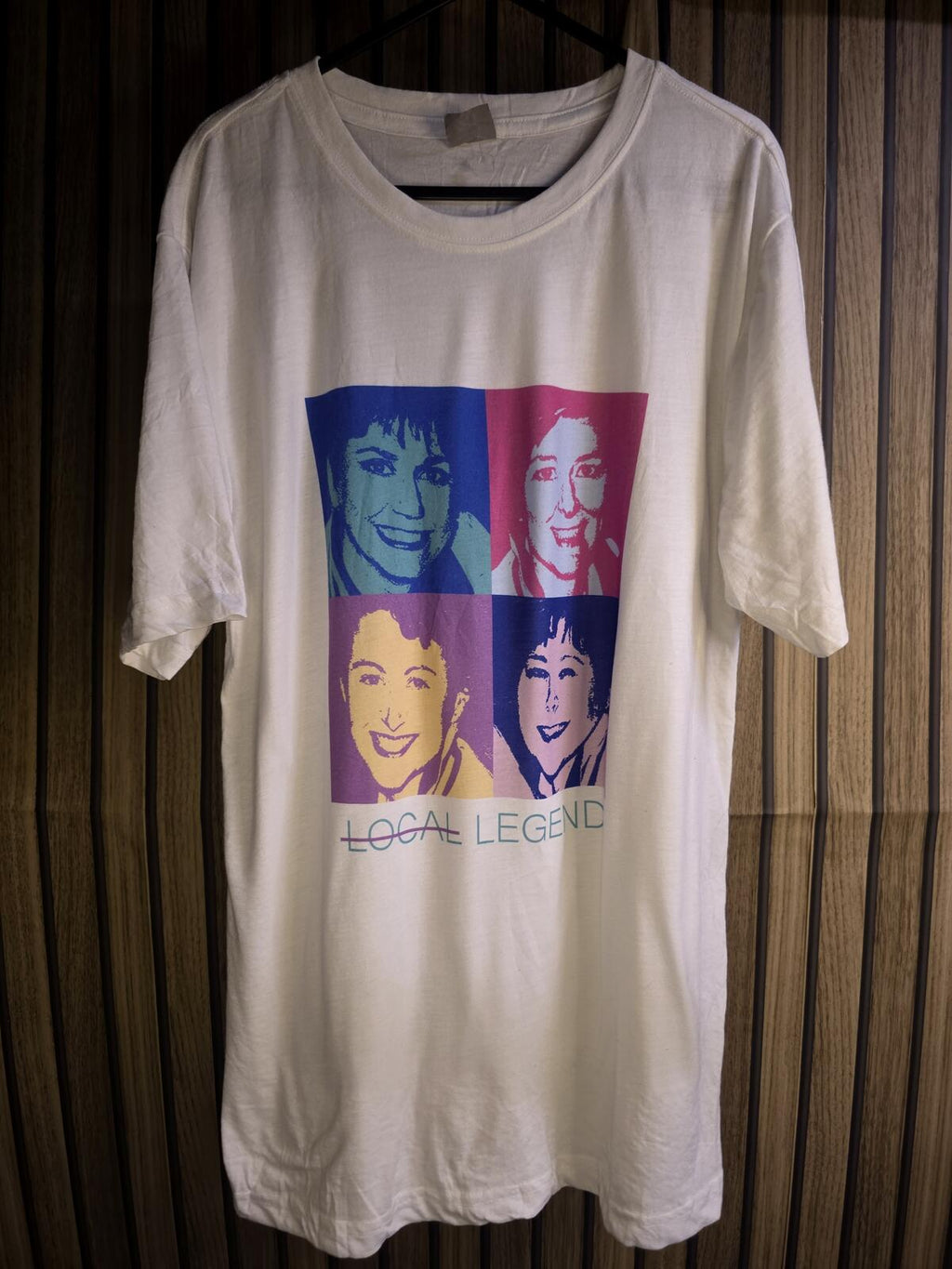 ATC Pro Spun Local Legend Graphic T Shirt Pop Art Portrait White Regular S