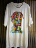 Alstyle Classic Portrait Graphic T Shirt Multicolour Cream Regular L