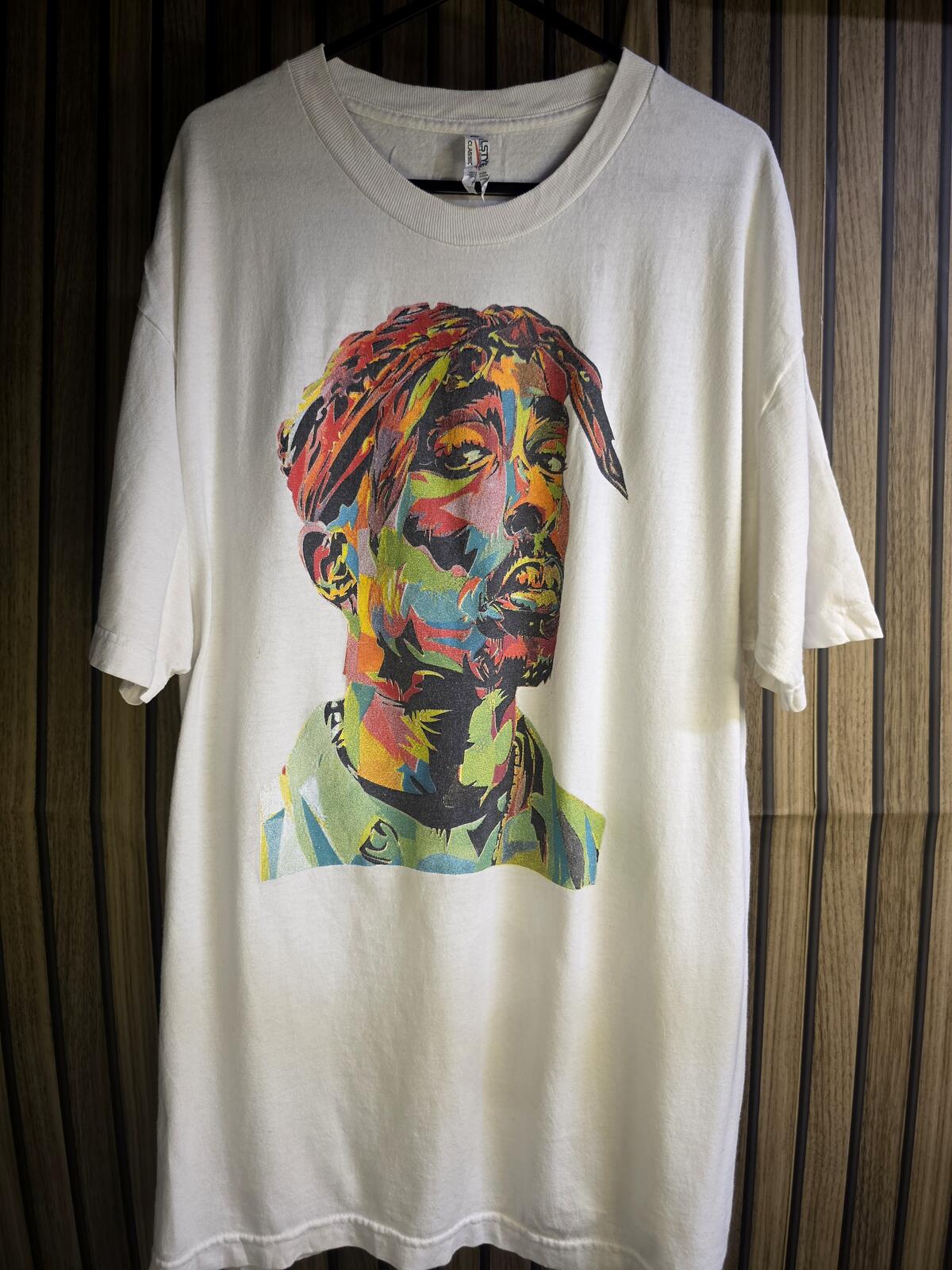 Alstyle Classic Portrait Graphic T Shirt Multicolour Cream Regular L