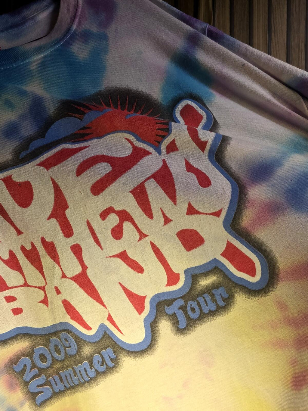 RARE Hanes Dave Matthews Band 2009 Summer Tour Tie-Dye T-Shirt Multi Regular M