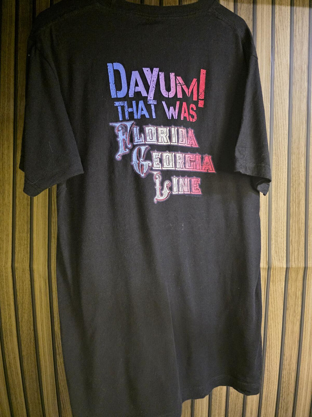 Florida Georgia Line Dayum! That Was Tour Graphic T Shirt Black Regular Medium