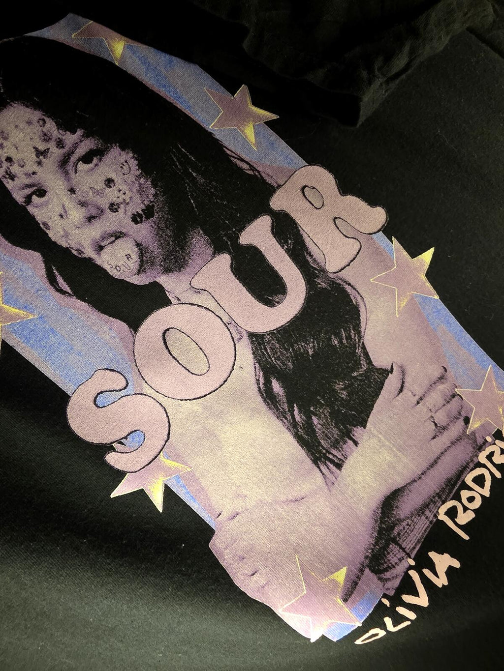 Olivia Rodrigo Sour Graphic T Shirt Black XL