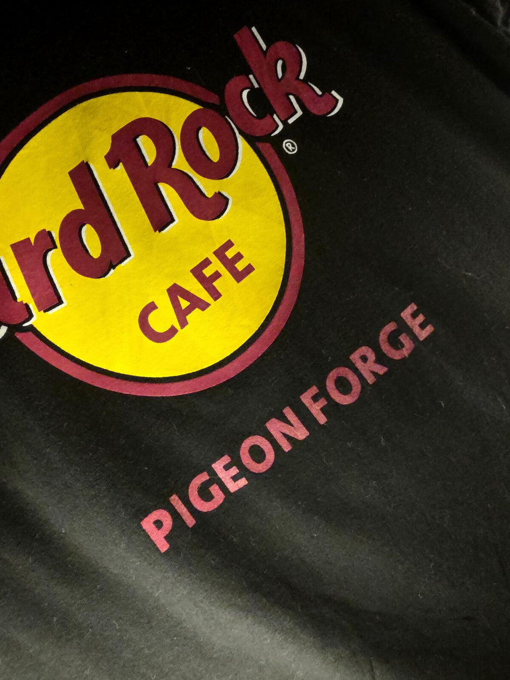 Hard Rock Cafe Pigeon Forge Classic '71 T Shirt Black Pink Yellow Regular MU