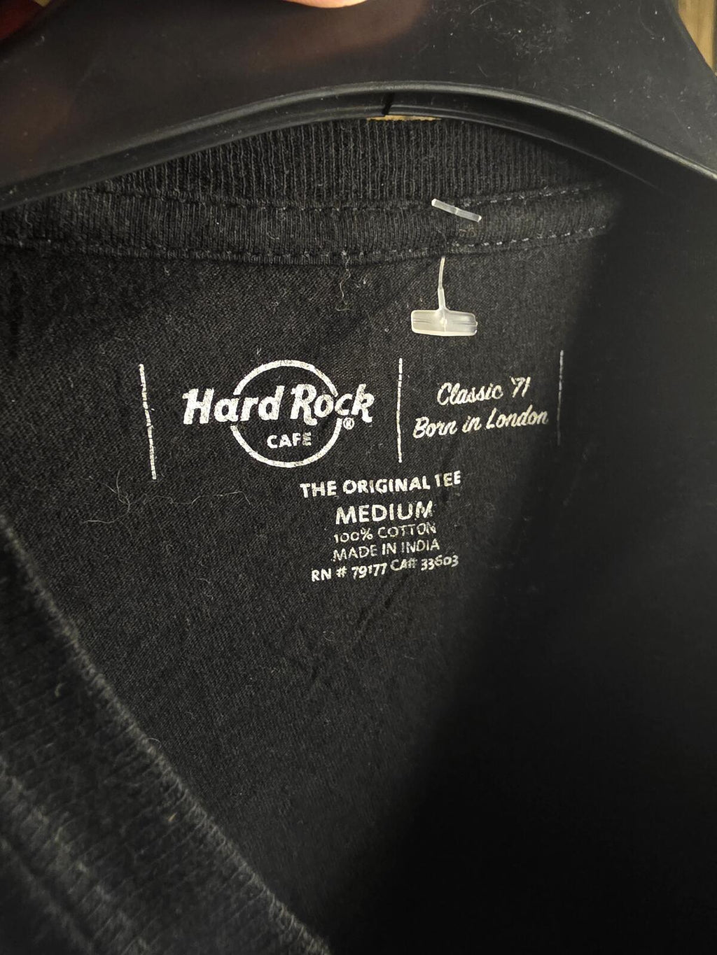 Hard Rock Cafe Pigeon Forge Classic '71 T Shirt Black Pink Yellow Regular MU