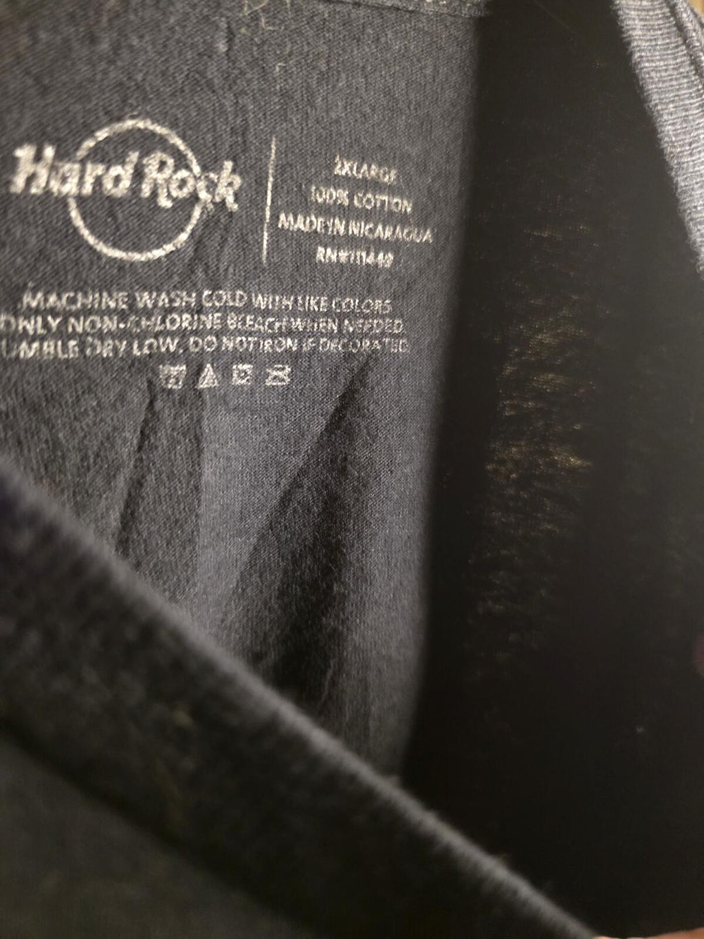 Hard Rock Seminole Hotel and Casino T Shirt Black Yellow Purple Regular XXLU