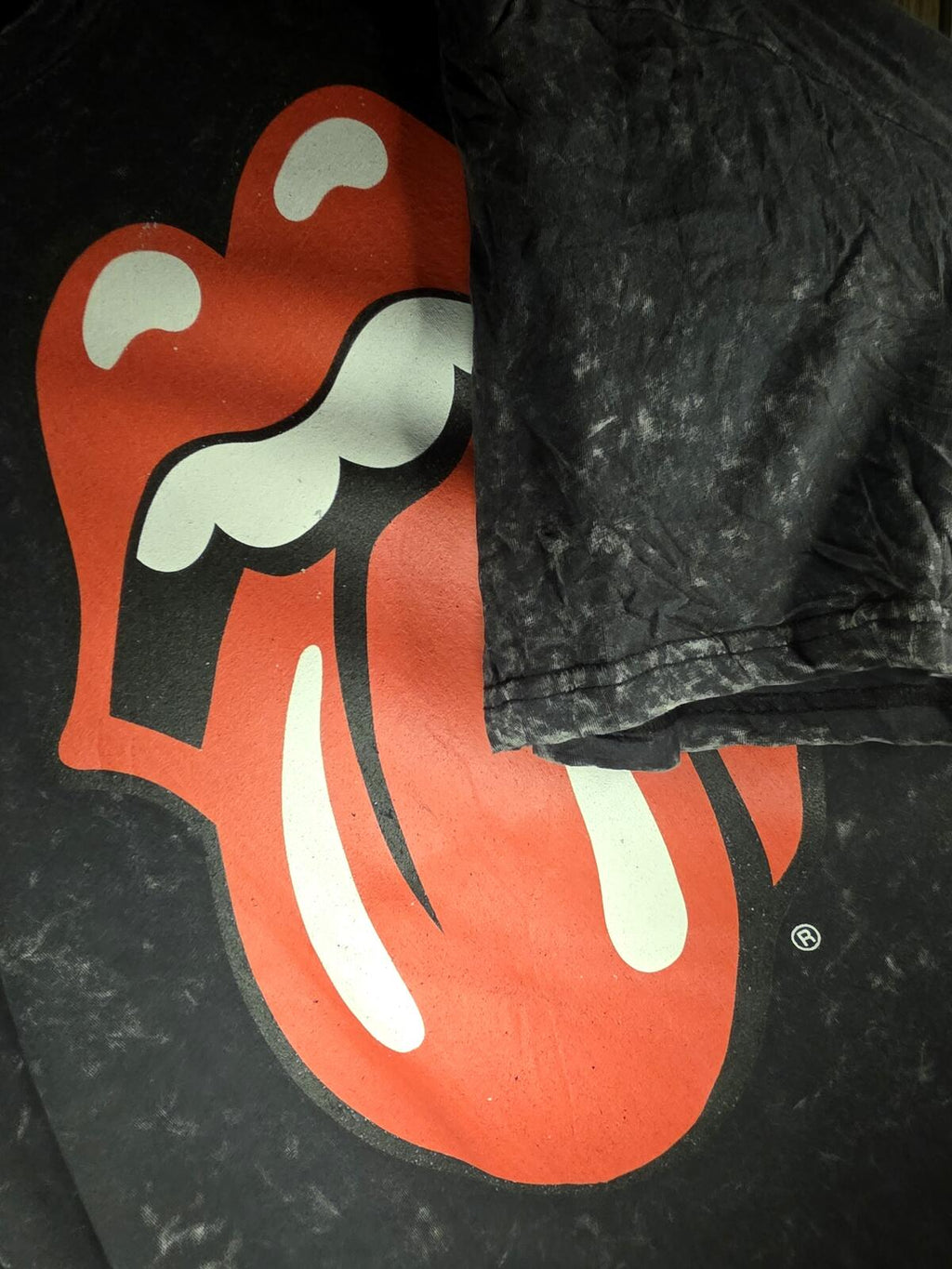 The Rolling Stones Lips Graphic T-Shirt Black One size
