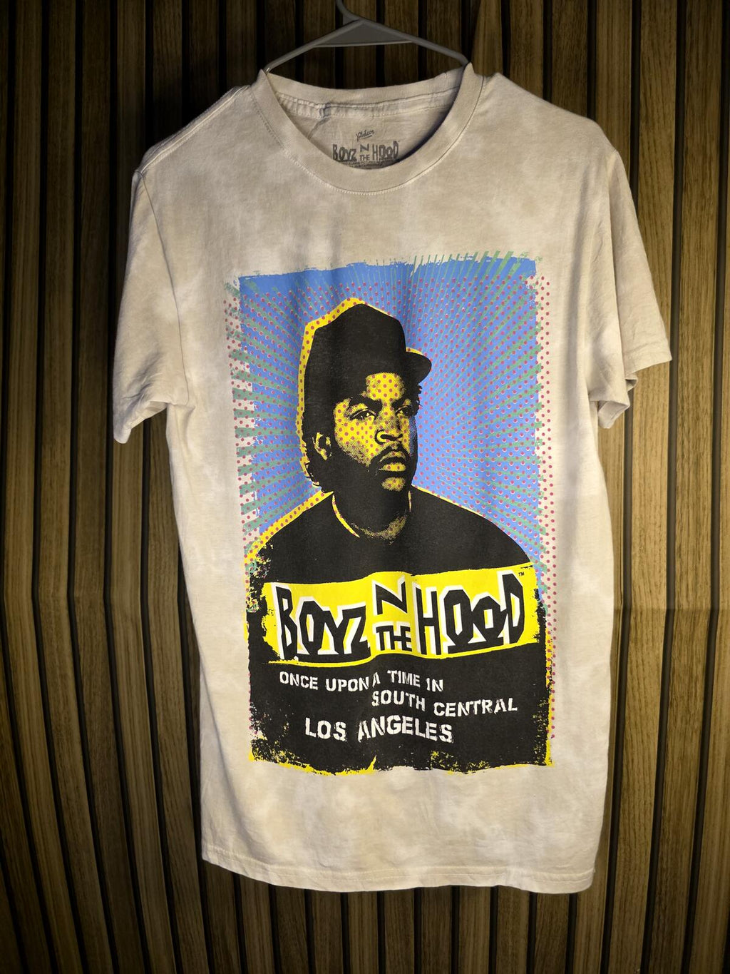 Boyz N The Hood Graphic Print T-Shirt Cream Size S