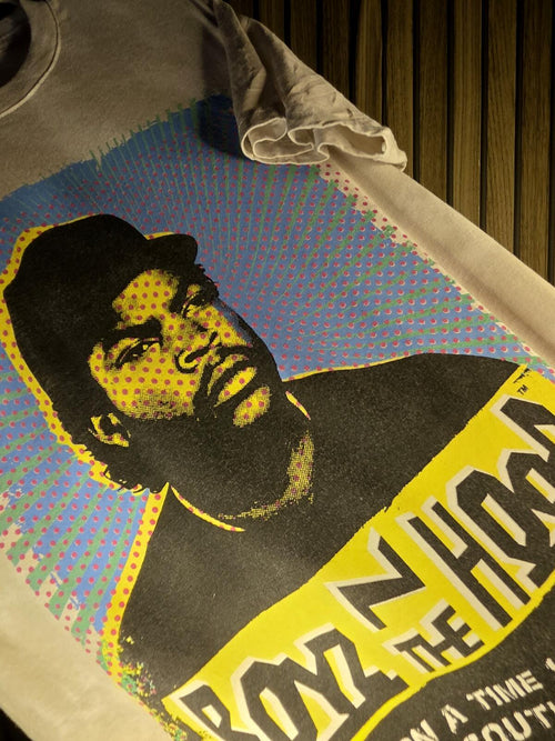 Boyz N The Hood Graphic Print T-Shirt Cream Size S