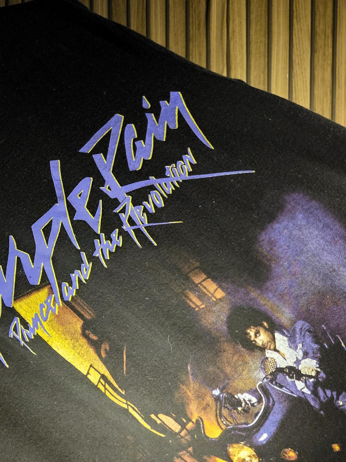 Prince Purple Rain Tour Graphic T-Shirt Black Small