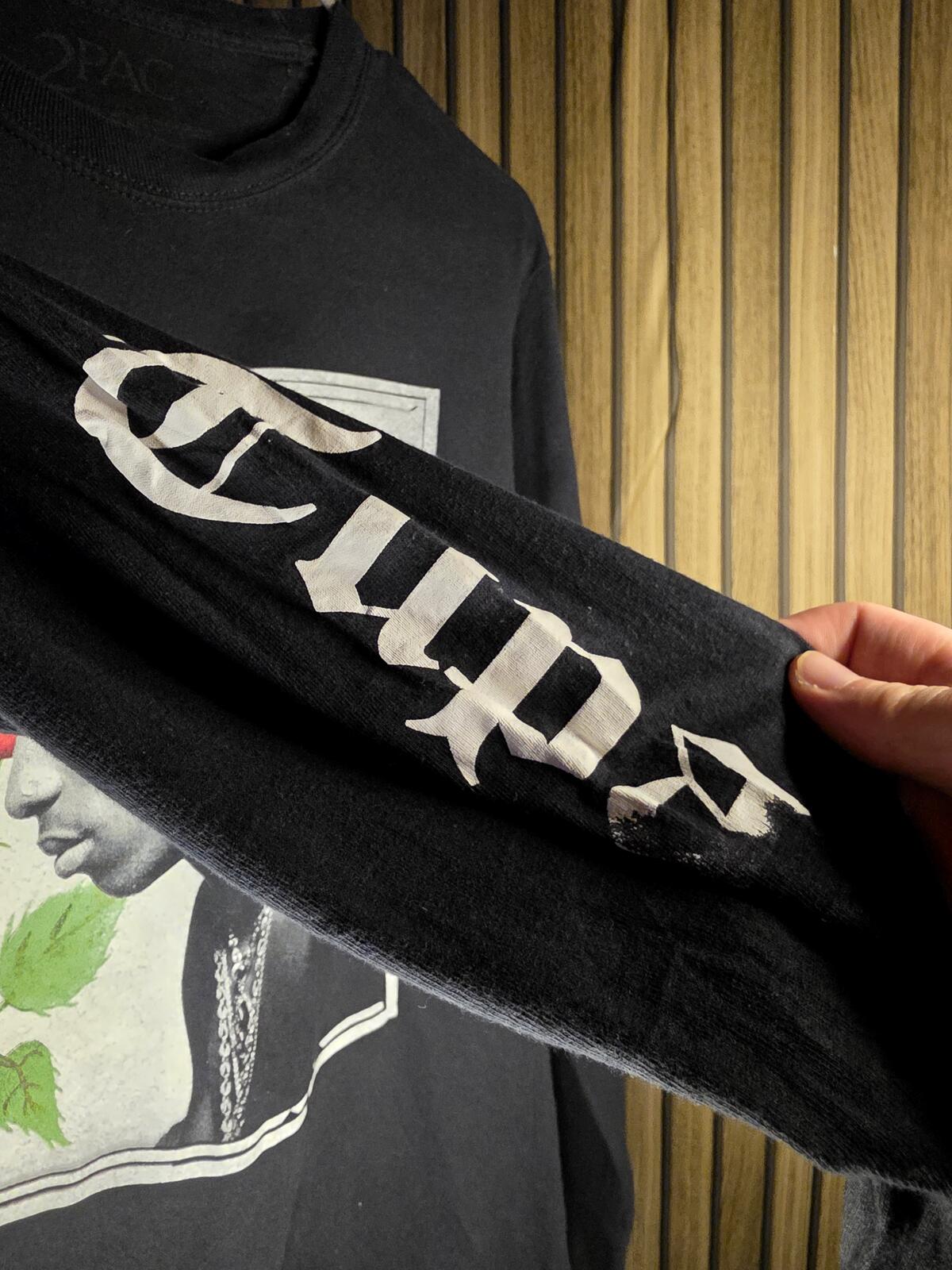 2Pac Graphic Long Sleeve T-Shirt Black Medium