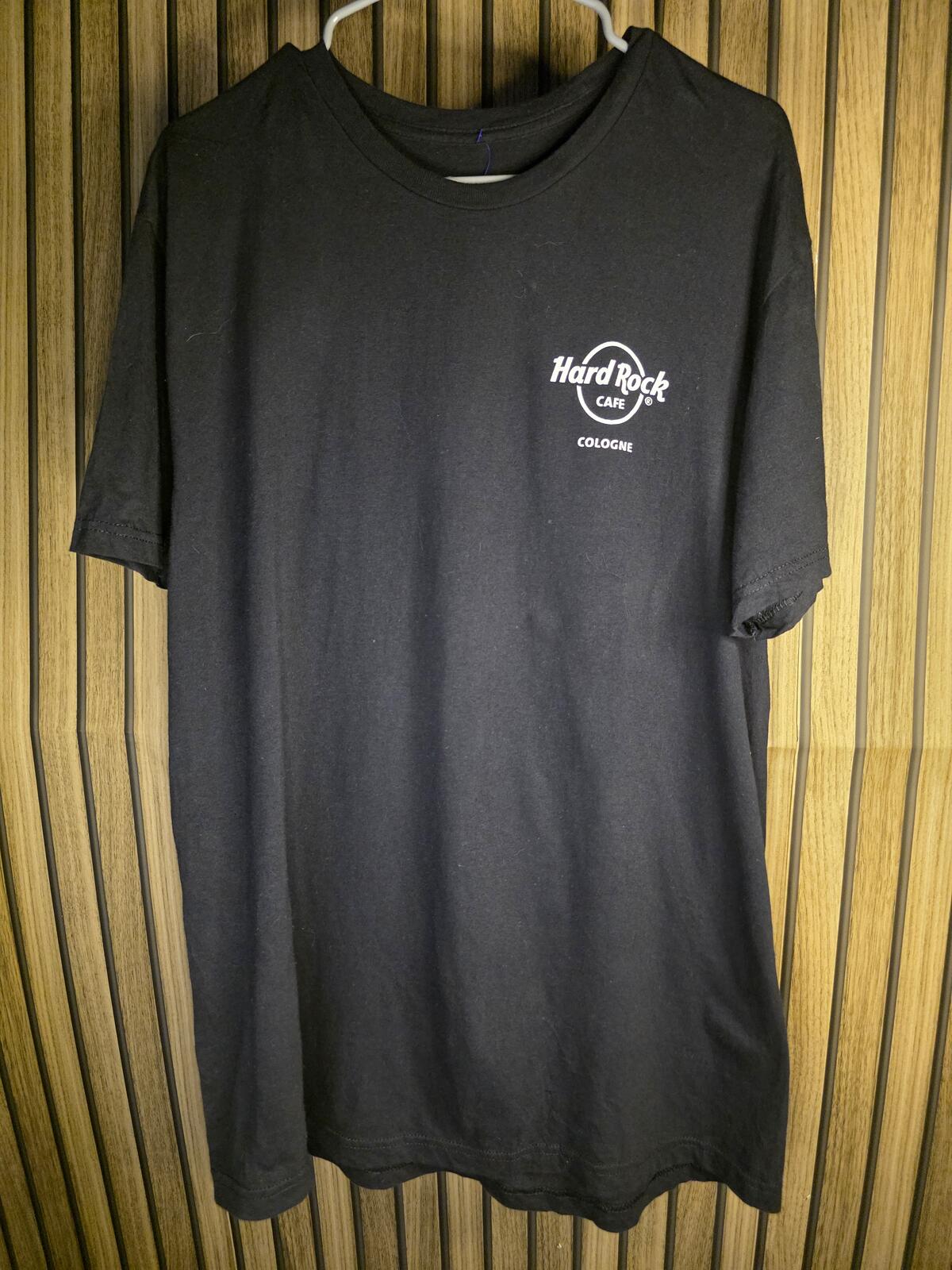 Hard Rock Cafe Cologne Graphic T Shirt Black Large