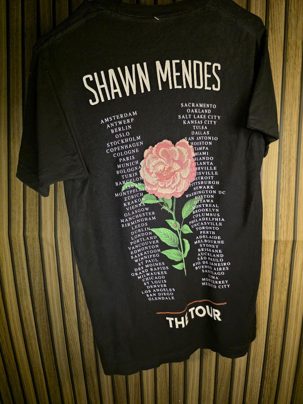 Shawn Mendes The Tour Graphic T-Shirt Black S