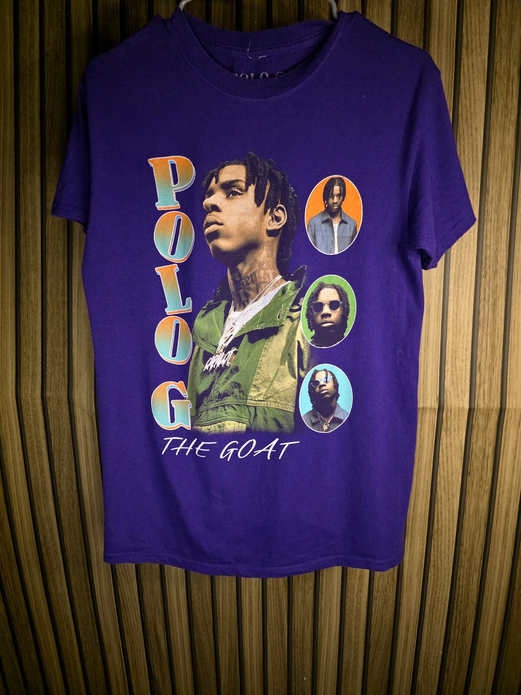 Polo G The GOAT Graphic T Shirt Purple Small
