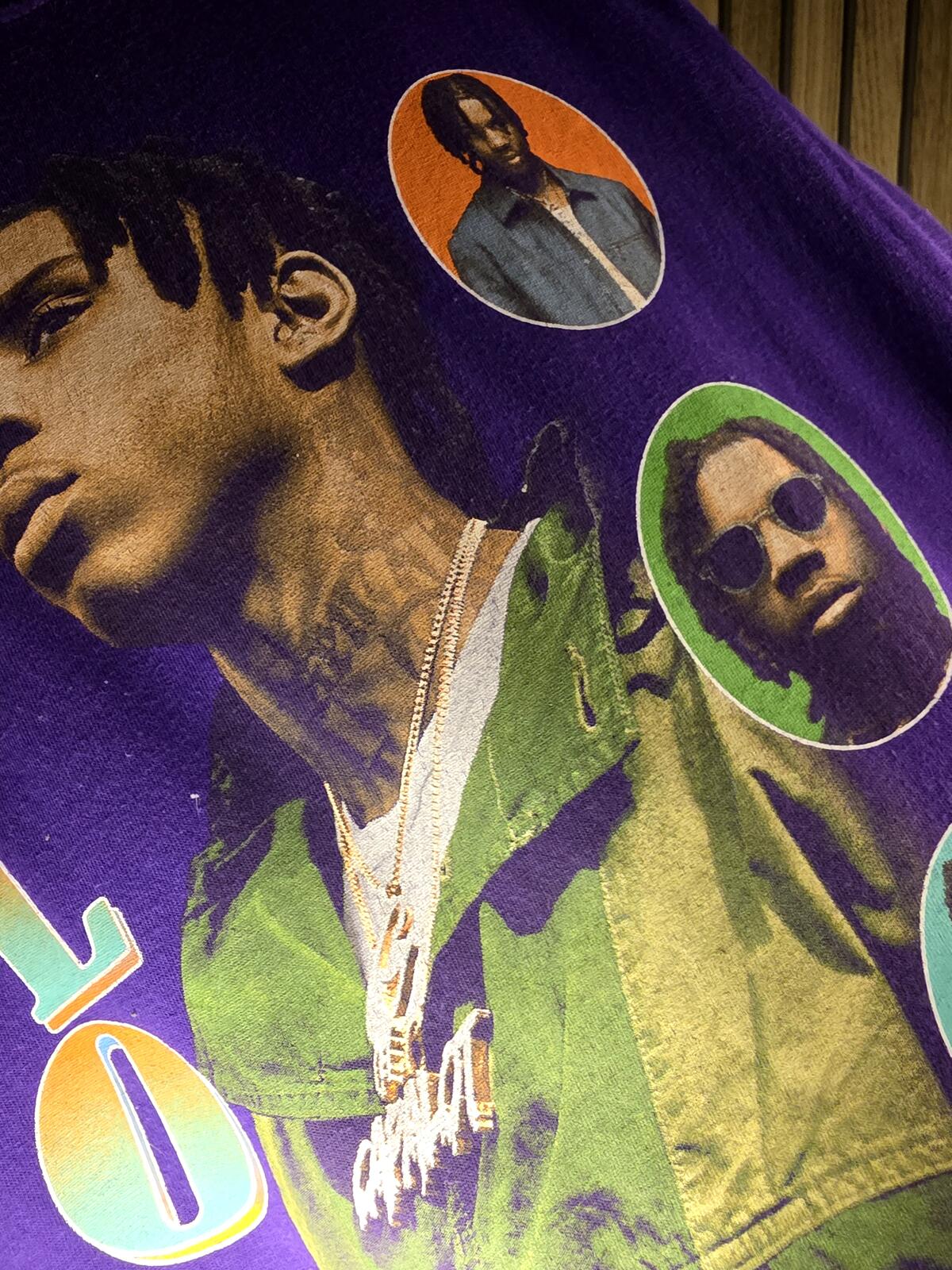Polo G The GOAT Graphic T Shirt Purple Small