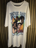 Never Broke Again Graphic T-Shirt Tupac Collage Cream XL