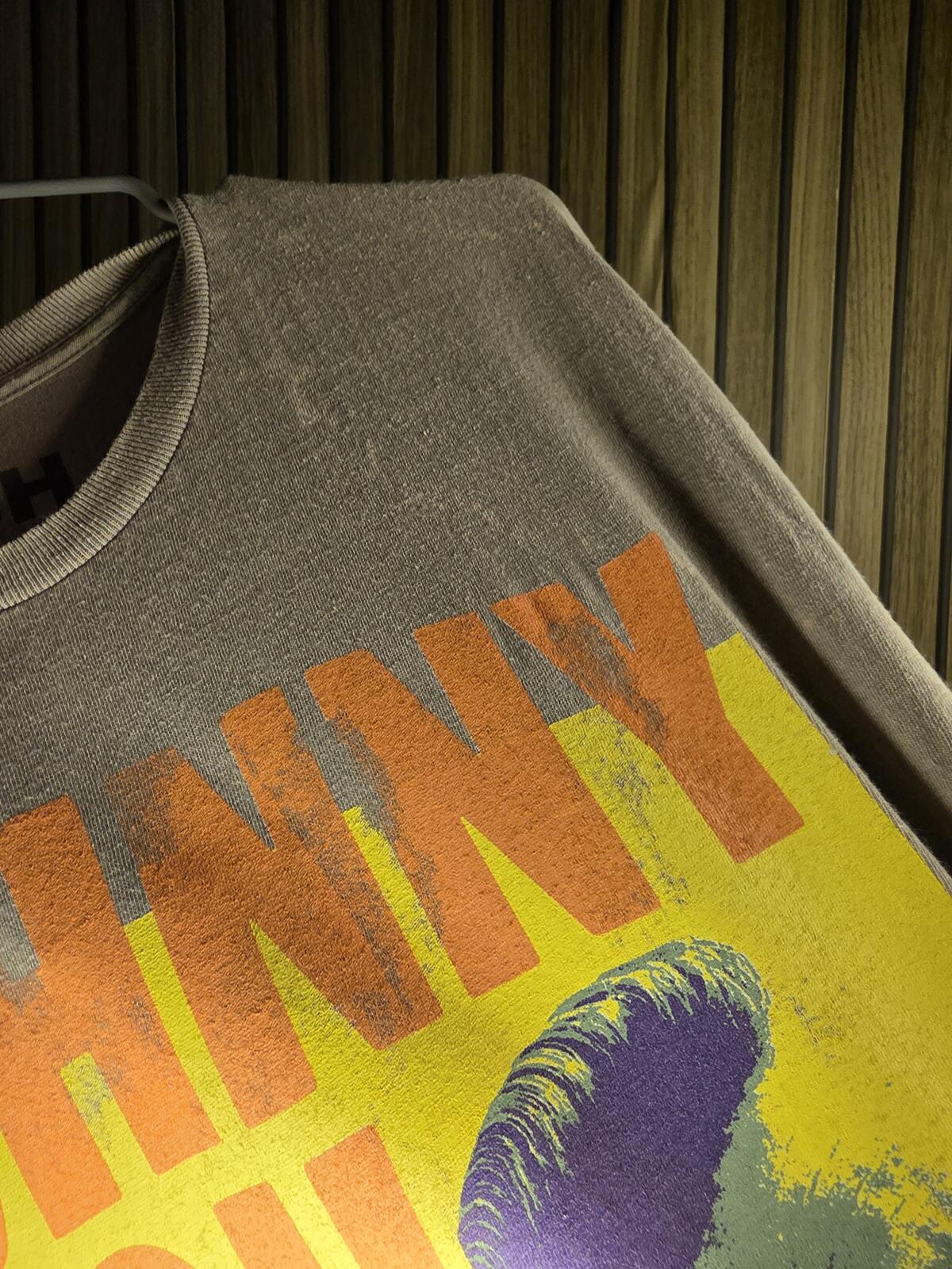 Johnny Cash Graphic T-Shirt Tennessee Two Grey Size M