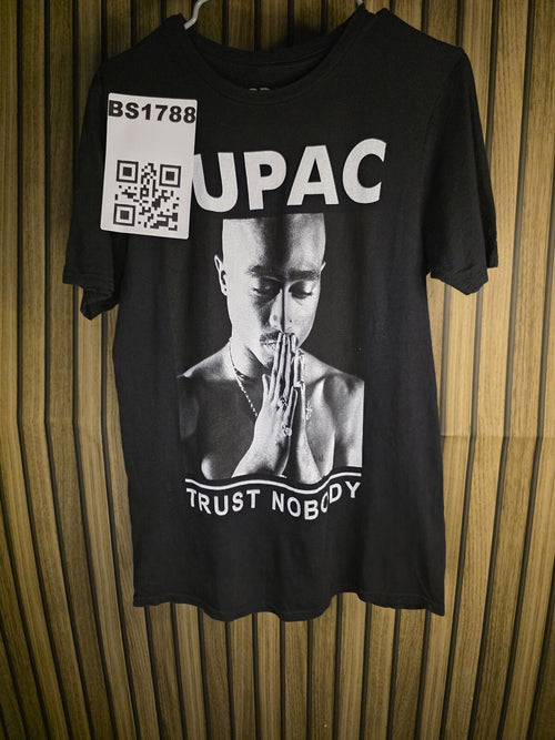 2PAC Trust Nobody Graphic T Shirt Black Regular S