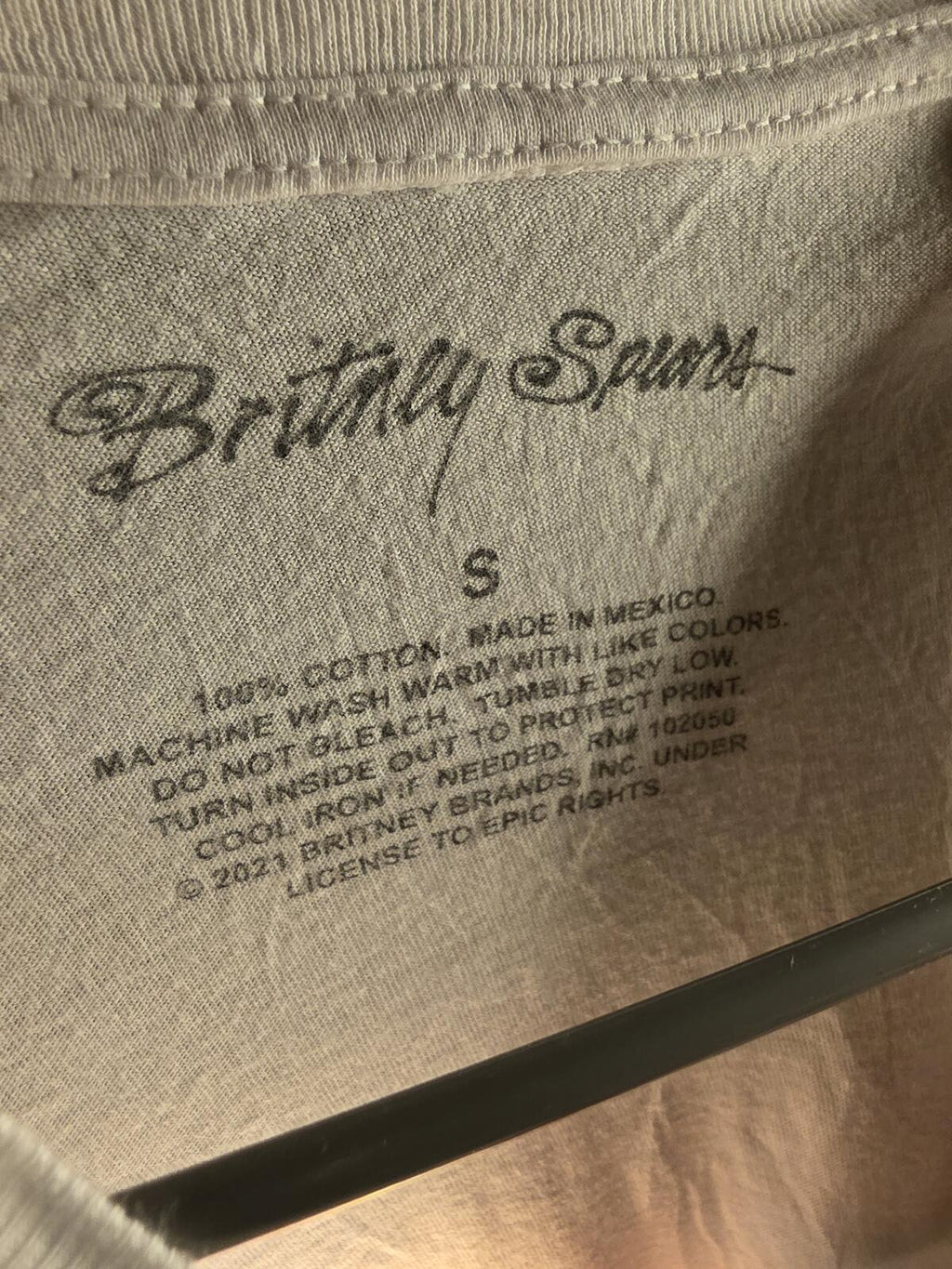 Britney Spears Graphic T-Shirt White Size S