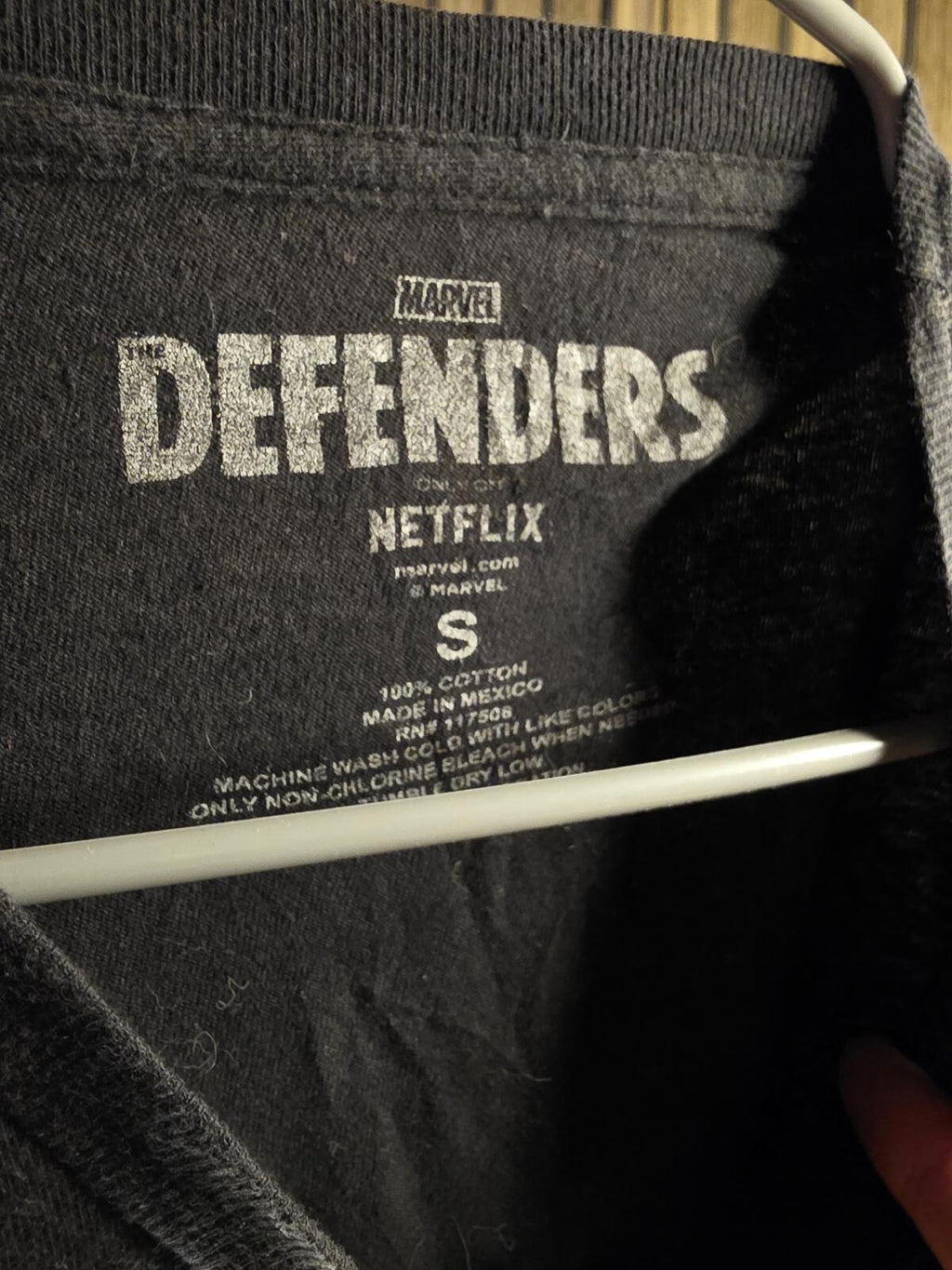 Marvel Defenders Graphic T-Shirt Black Small