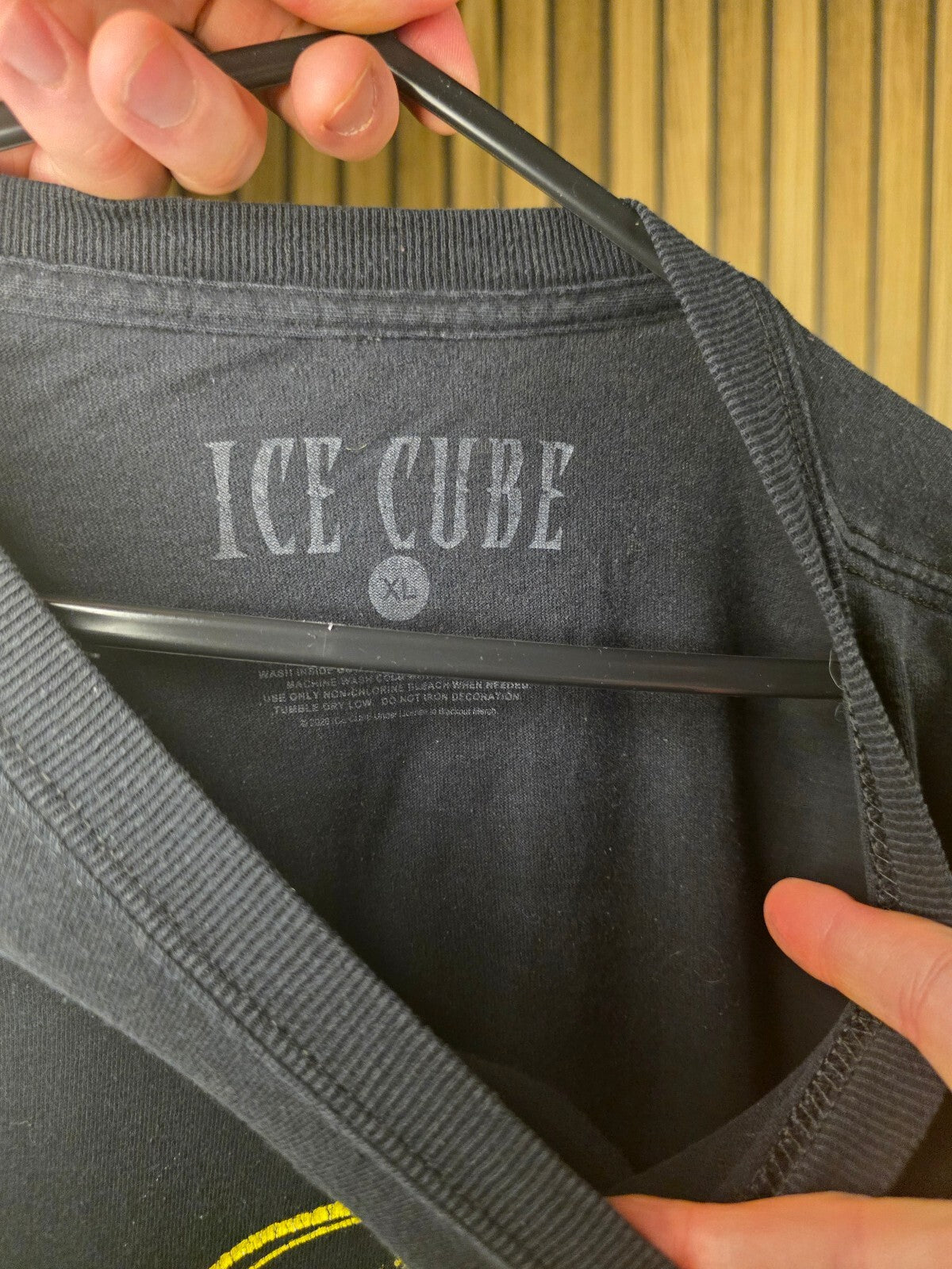 Ice Cube portrait graphic T-shirt black