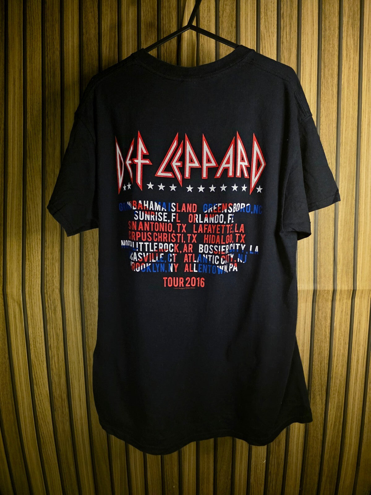 Def Leppard tour 2018 T-shirt black