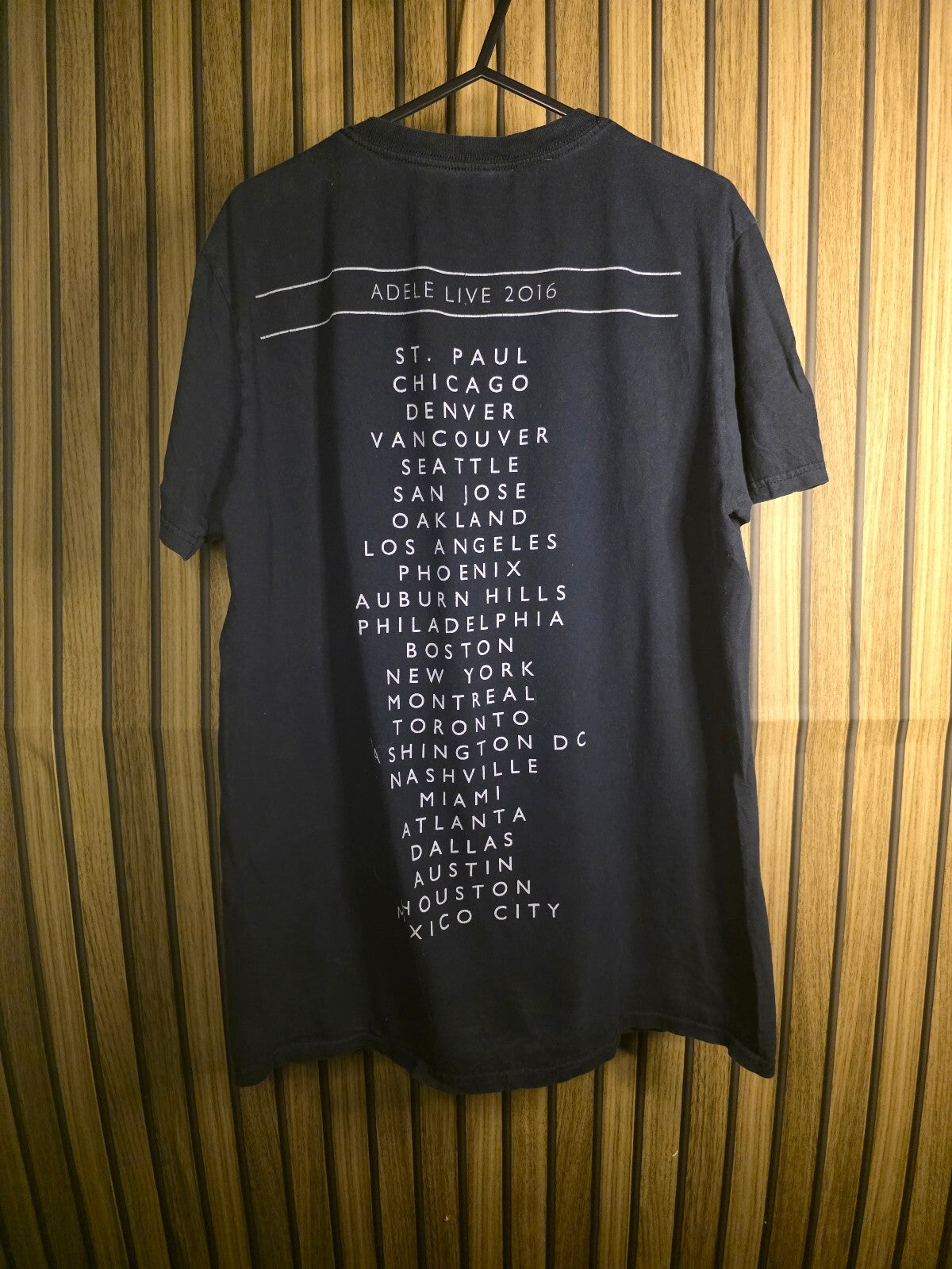 Adele Live 2016 black T-shirt
