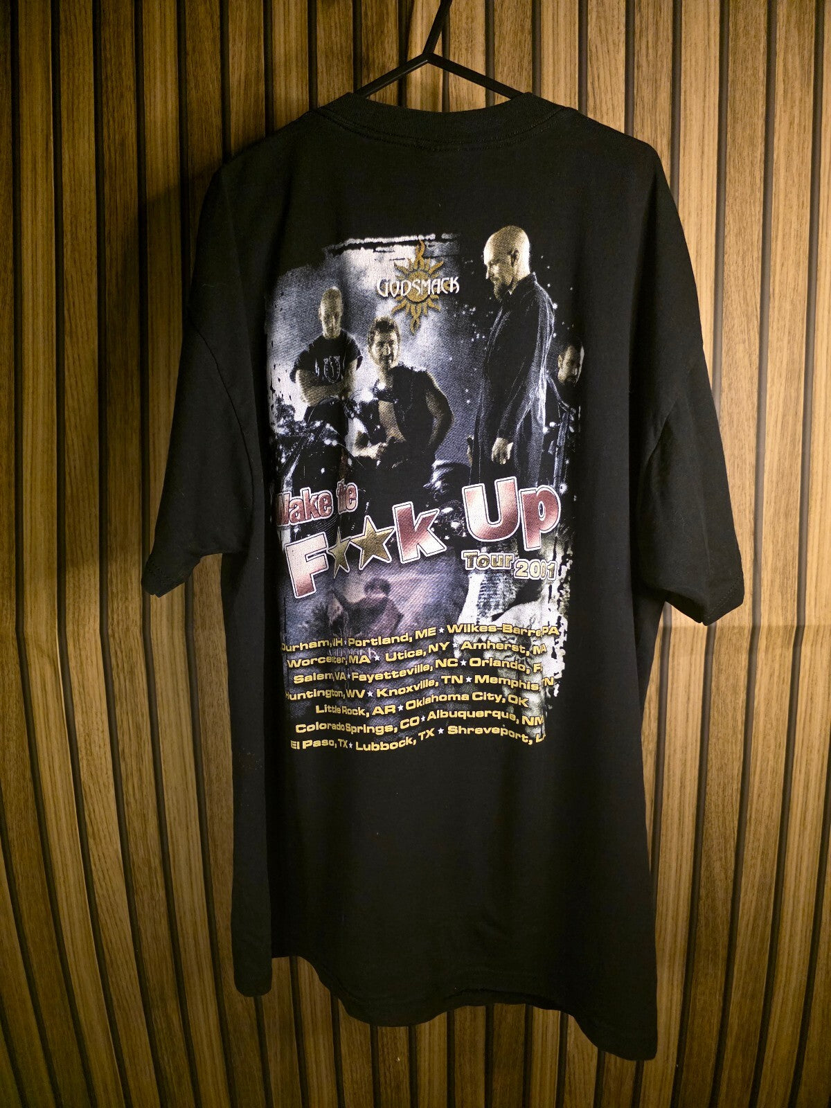 2001 Godsmack Good Day black tour T-shirt