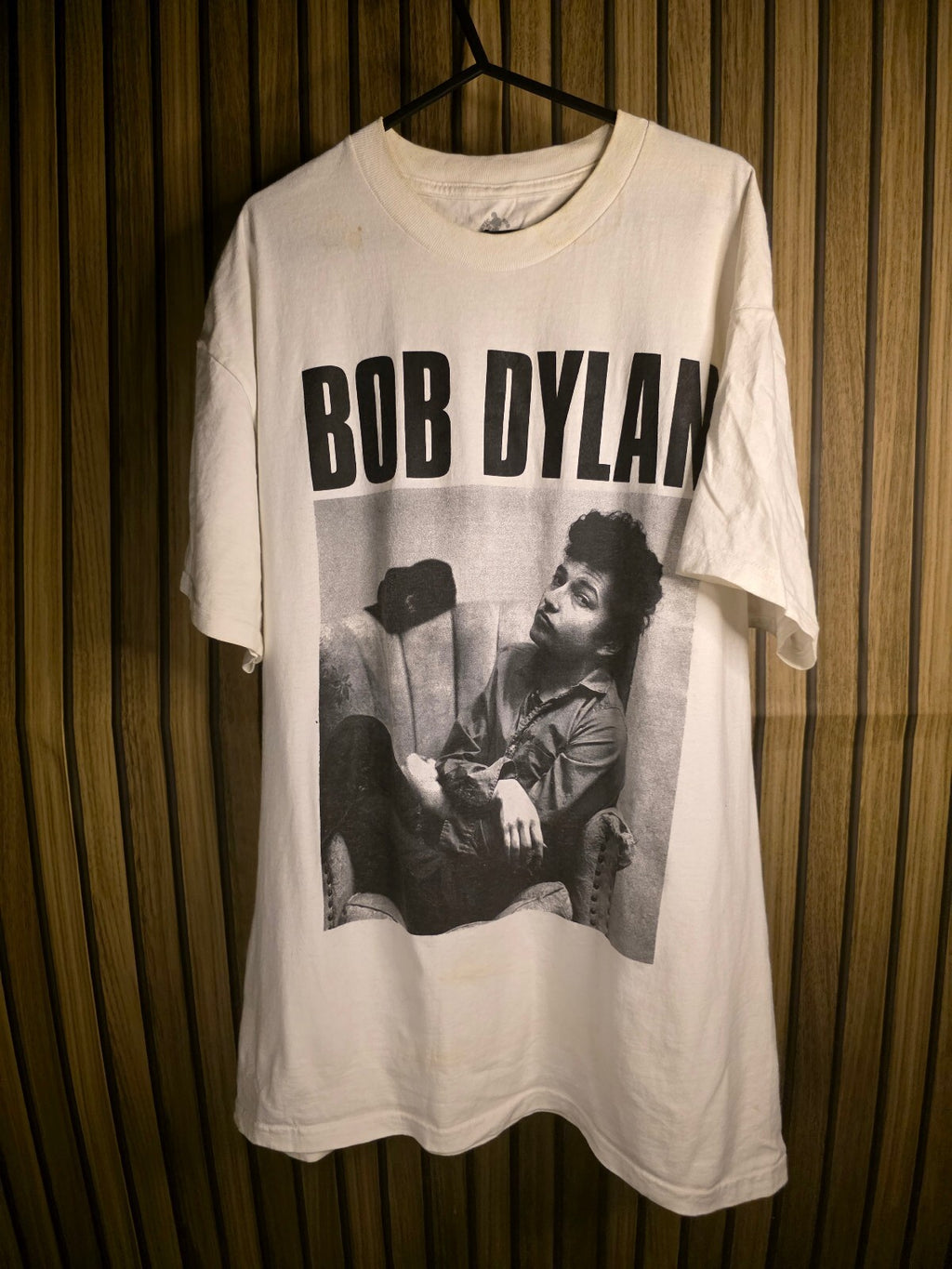 Bob Dylan white photo T-shirt