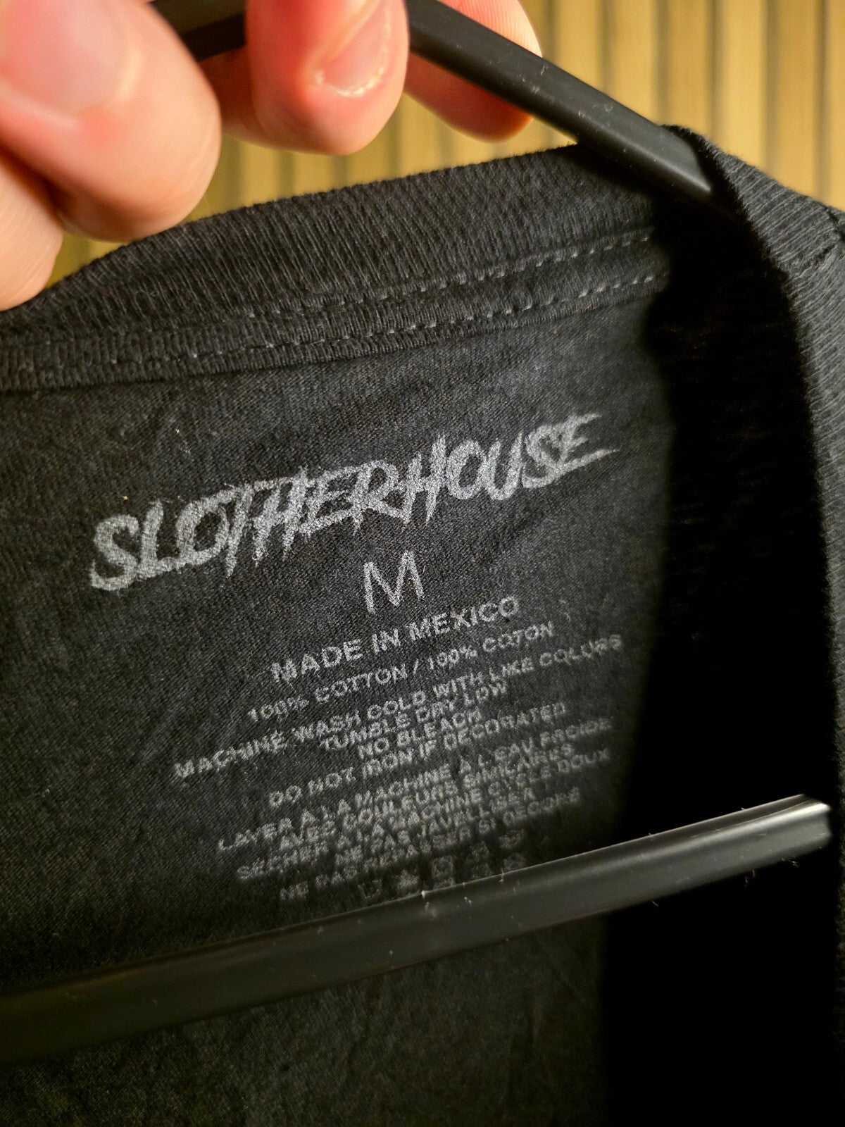 Slotherhouse black movie T-shirt