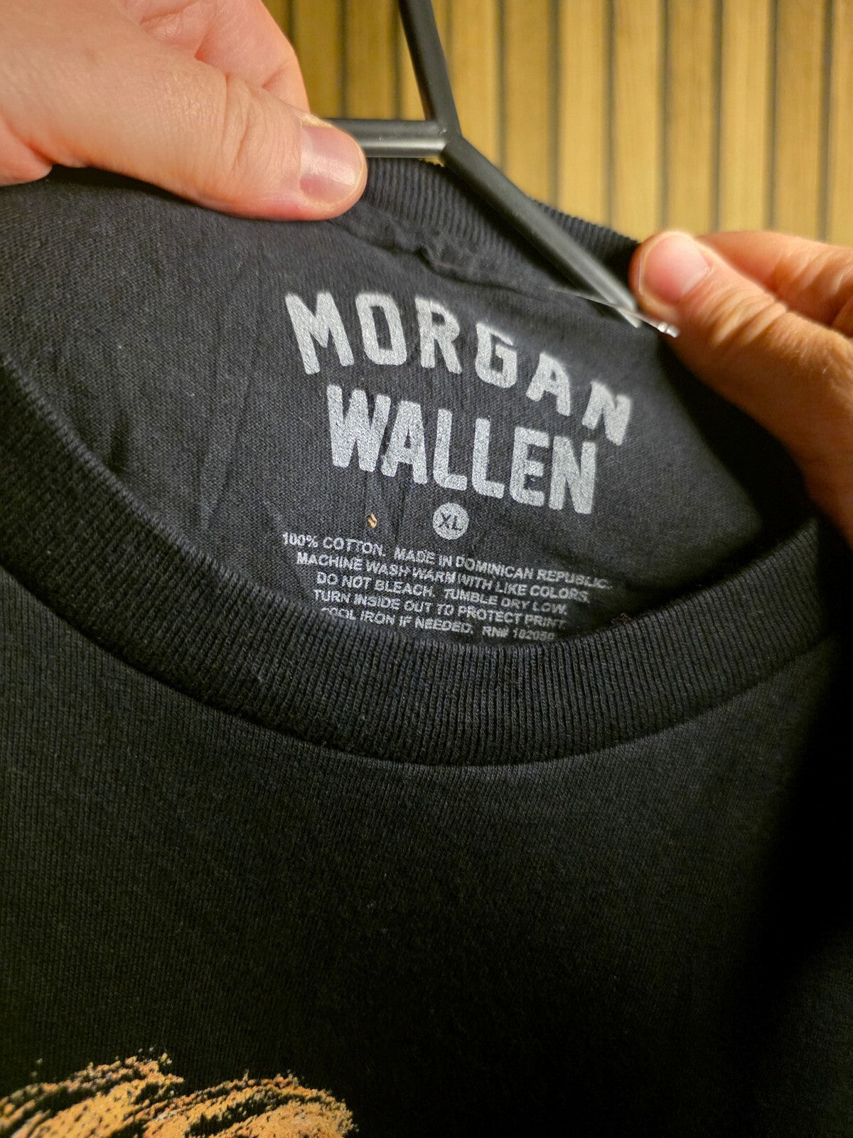 Morgan Wallen black portrait T-shirt
