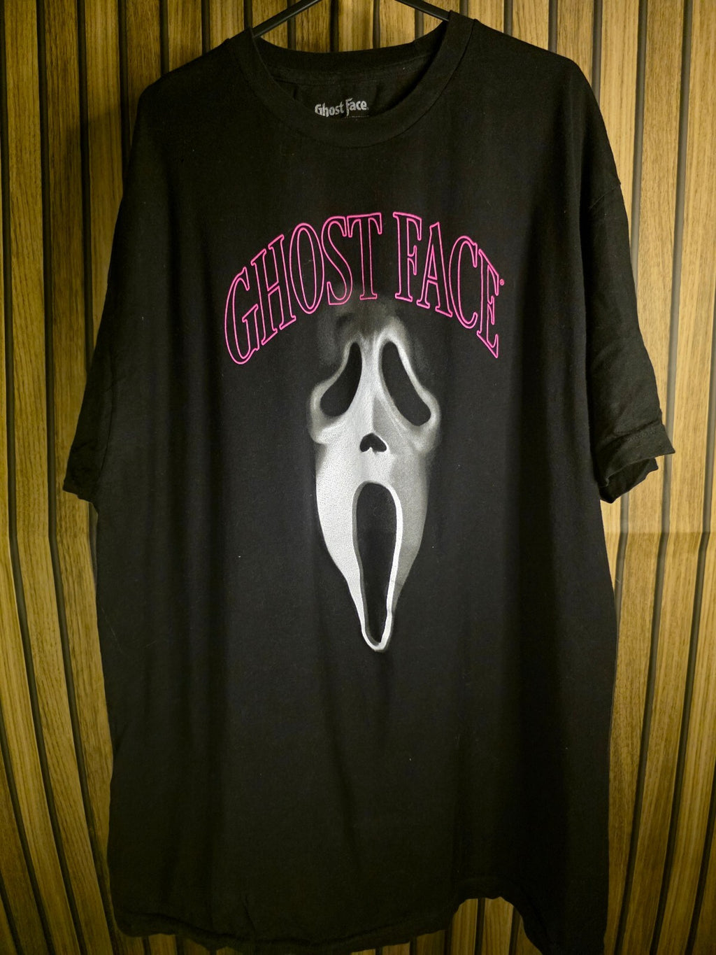 Ghost Face black logo T-shirt