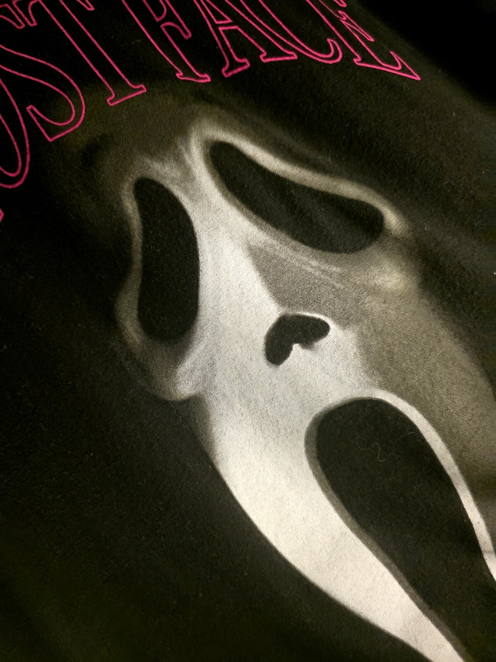 Ghost Face black logo T-shirt