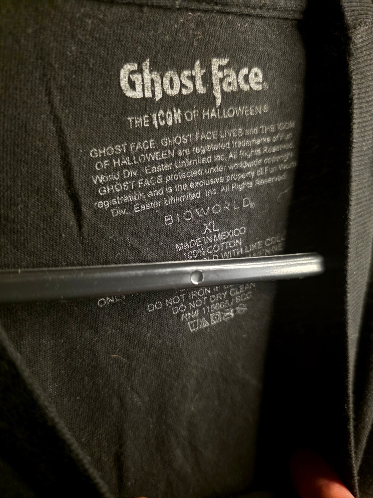 Ghost Face black logo T-shirt