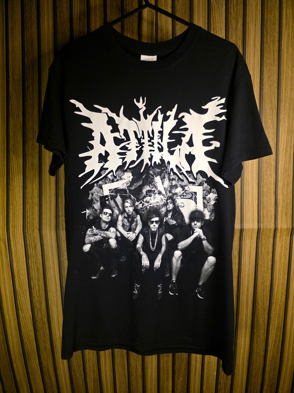 Attila Band Graphic T-shirt Black White Small BS2428
