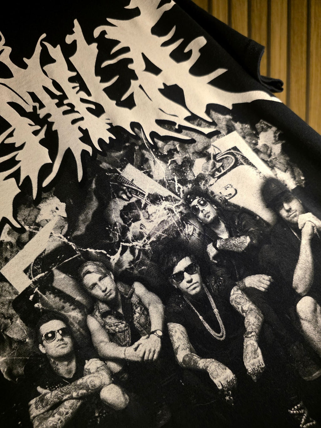 Attila Band Graphic T-shirt Black White Small BS2428