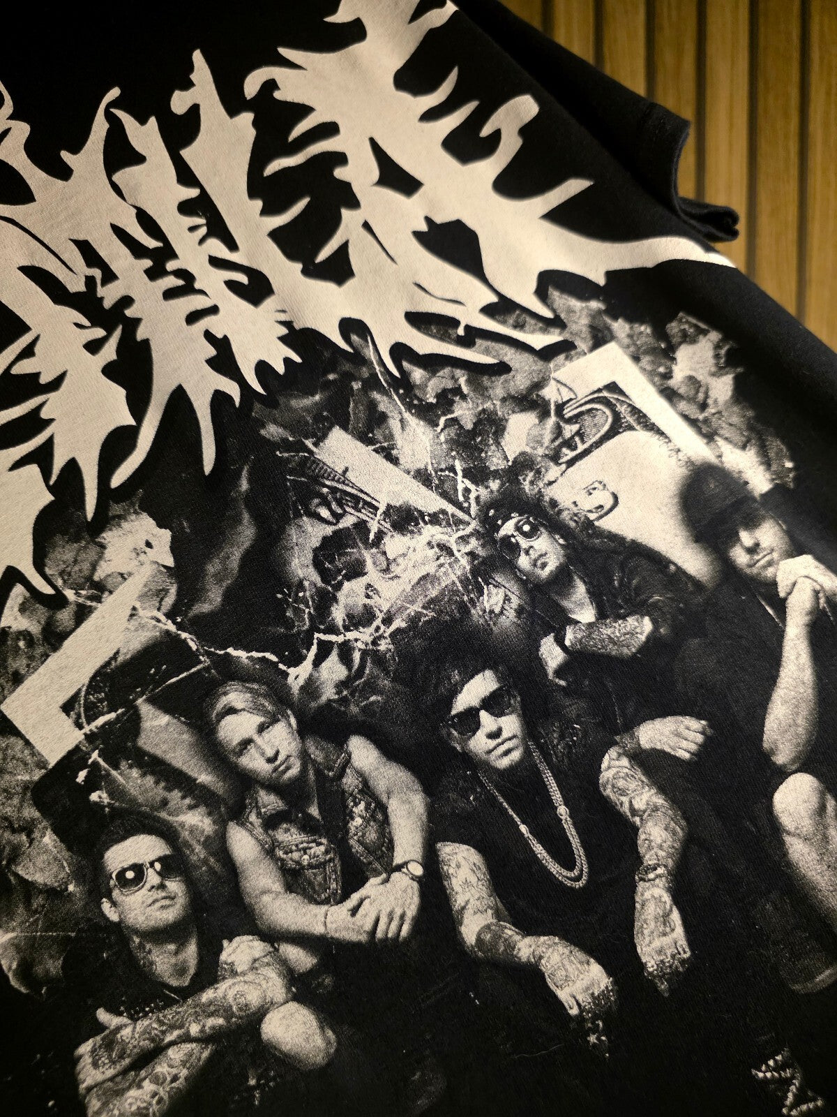 Attila Band Graphic T-shirt Black White Small BS2428